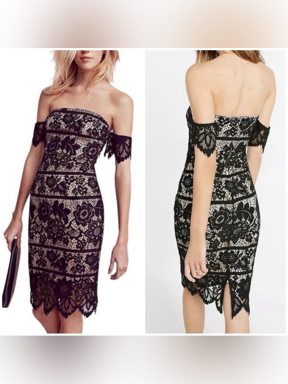 Express Lace Off the Shoulder 4